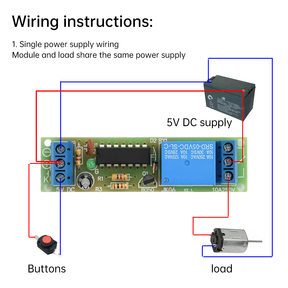 Shelly Relay Module - DC 5V 플립 플롭 래치 릴레이