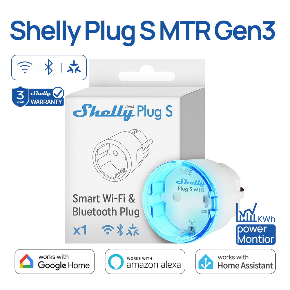 Shelly Relay Module - 셸리 플러그 S MTR Gen3 매터