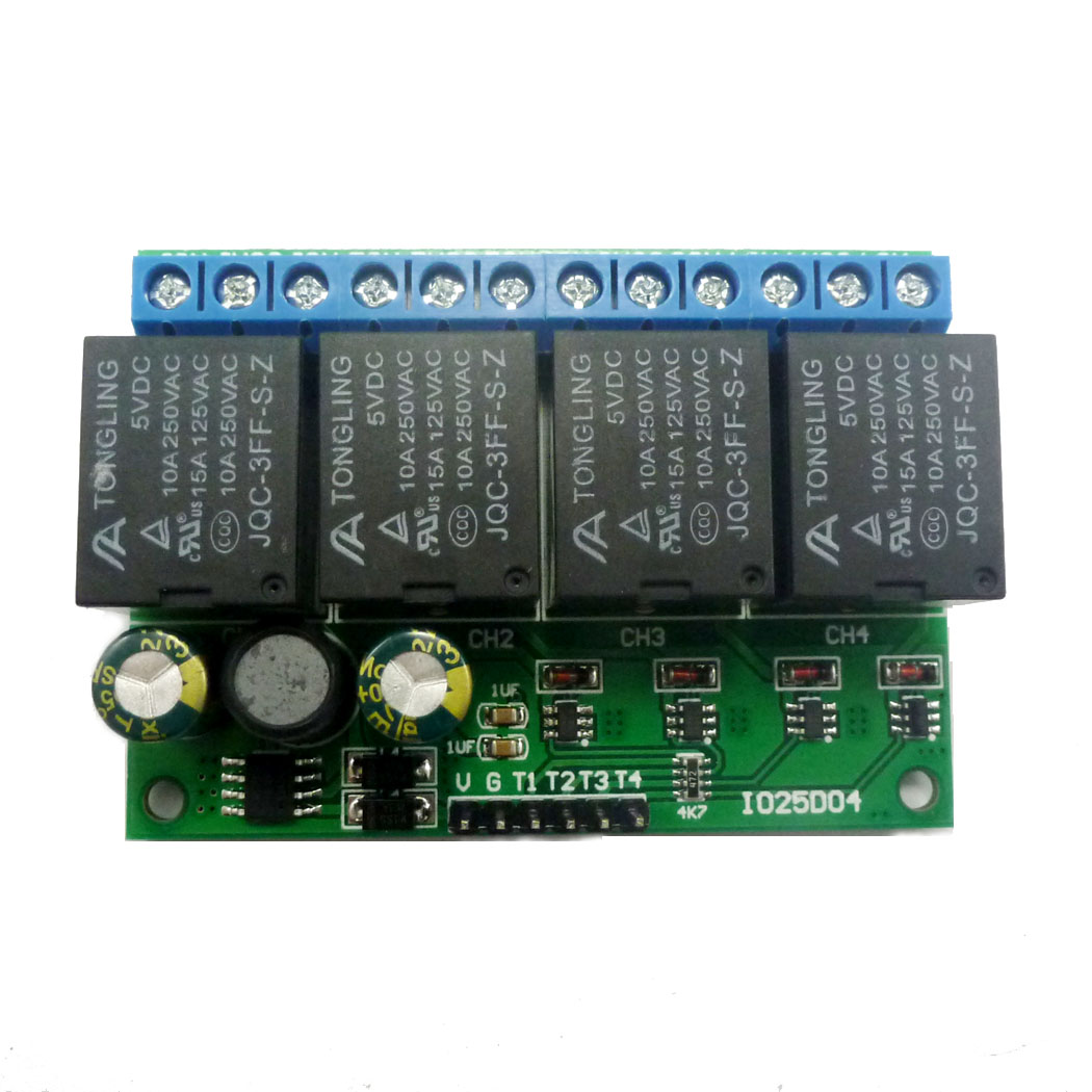 Shelly Relay Module - 4ch DC 6V-24V 플립플롭 래치 릴레이