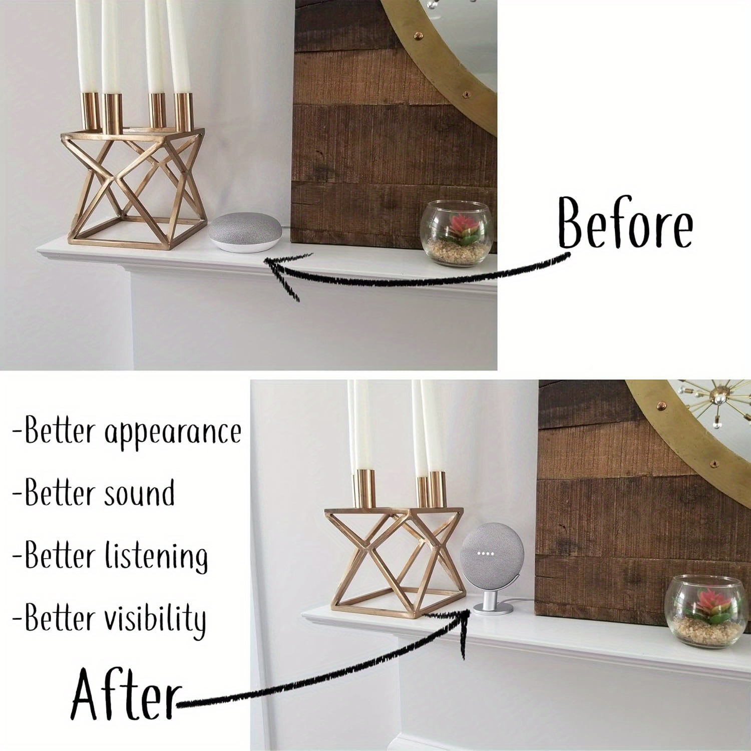 미니 스마트 스피커 디스플레이 스탠드 홈 데스크탑 베이 - Google Speaker Nest Mini 리뷰 및 가격