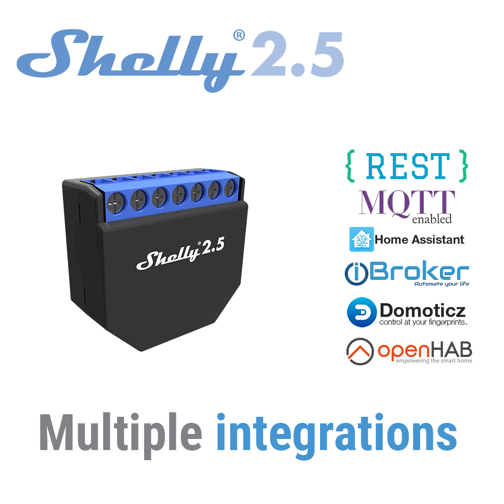 Shelly 2.5 스마트 홈 더블 릴레이 WiFi 스 - Shelly Relay Module 리뷰 및 가격